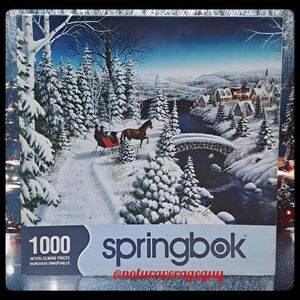 SPRINGBOK Jigsaw Puzzle 1000 pc. CLASSIC Winter scene